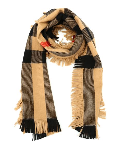 Foulard Burberry in Lana Nero 